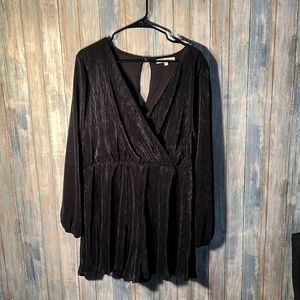 XXL Black Shiny Romper